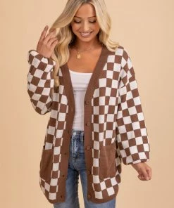 Best deal 🧨 MyStyle Wholesale My Style Checkered Cardigan 😀
