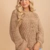 Flash Sale 🥰 Wholesale Fashion Trends Sit By The Fire Brown Knit Sweater 😀 -Outerwear Sales 2 dd305ff7 37fe 459e 9317 b3d15b093590 5000x