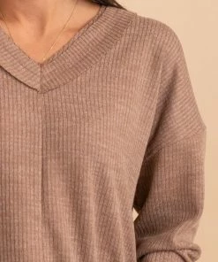 Budget 🛒 Blu Pepper Life Is Now V-Neck Ribbed Sweater ❤️ -Outerwear Sales 3 25338bf7 5789 4d9b 88ec 1499173db84a 5000x