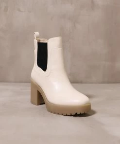 Cheapest 🧨 Chinese Laundry CHELSEA YOU AROUND BOOT ❤️ -Outerwear Sales 6208214 chineselaundrychelseayouaroundcreamboot2 5000x scaled