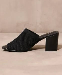 Best Sale 🤩 MIA SCANDINAVIAN STYLE TEXTILE 🩴 SANDAL HEEL 🎉 -Outerwear Sales 6386392 blackmiascandinavianstyletextileblockheelribbedfabricveganleather1 5000x scaled