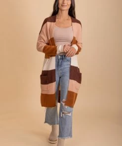 Best Pirce 🔔 Wholesale Fashion Trends Autumn Wishes Striped Cardigan 🛒
