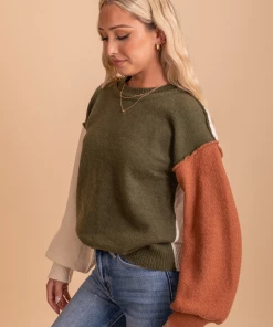 Cheapest 🎉 Bibi Be Anything Color Block Sweater ⭐ -Outerwear Sales BeAnythingColorBlockSweater SideGreen 5000x