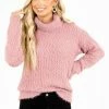 Brand new 💯 Bella Ella Boutique Beautiful Soul Turtleneck Sweater 🧨 -Outerwear Sales Beautiful Soul Turtleneck Mauve Front 5000x