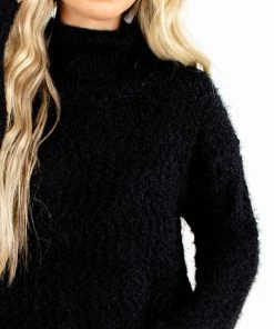 Brand new 💯 Bella Ella Boutique Beautiful Soul Turtleneck Sweater 🧨 -Outerwear Sales Beautiful Soul Turtleneck Sweater Black Detail 5000x