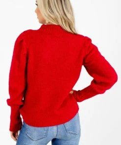 Top 10 🥰 Love Tree / Style Melody Caught My Eye Knit Sweater 💯 -Outerwear Sales Caught My Eye Red Sweater Back 5000x