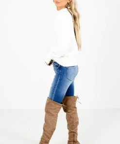 Top 10 🥰 Love Tree / Style Melody Caught My Eye Knit Sweater 💯 -Outerwear Sales Caught My Eye White Sweater Side 5000x