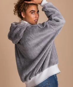 Deals 🎉 Kay Fashion Snuggle Me Fleece Hoodie 🔥 -Outerwear Sales SnuggleMe Fleece Hoodie gray 2 5000x