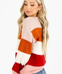 Coupon 🎉 Ultimate Offprice Watermelon Sugar Striped Sweater ❤️ -Outerwear Sales Watermelon Sugar Side 5000x