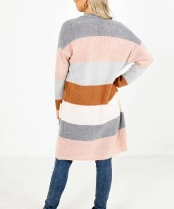 Best Pirce 🔔 Wholesale Fashion Trends Autumn Wishes Striped Cardigan 🛒 -Outerwear Sales autumn wishes striped cardigan back 5000x