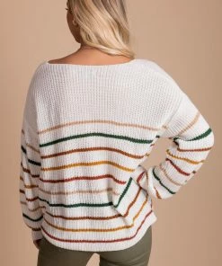 Best Pirce 😍 Kay Fashion Strike A Pose Striped Long Sleeve Top - Off White 😀 -Outerwear Sales back 319499fe a493 44c8 9174 8680b15795f0 5000x