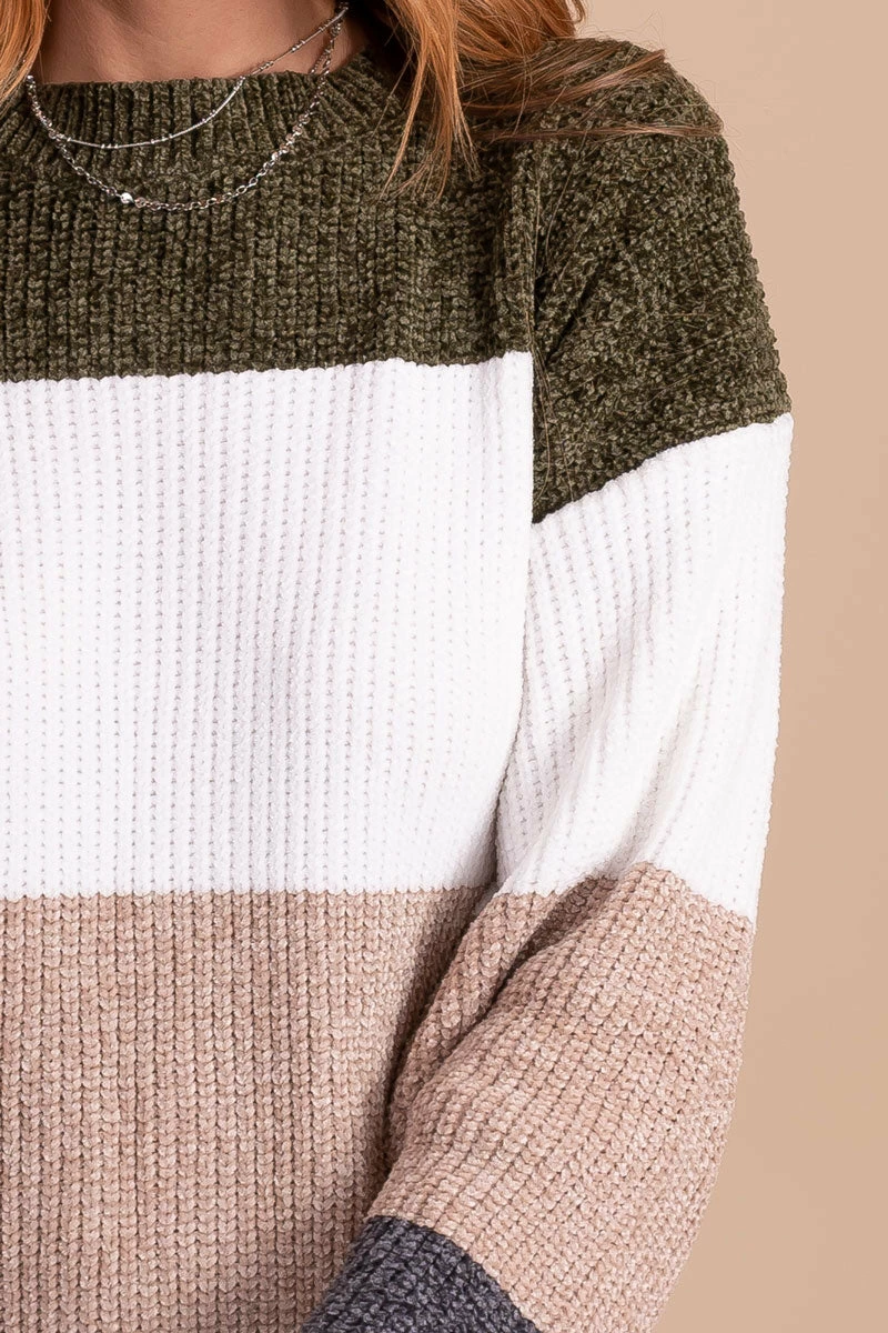 Best Pirce π Bibi Strike A Deal Knit Pullover Sweater - Green β€οΈ 5 Best Pirce π Bibi Strike A Deal Knit Pullover Sweater - Green β€οΈ - Image 3