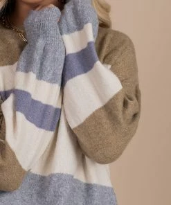 Cheapest 🔔 Be Cool Off The Record Striped Pullover Sweater - Gray 👏 -Outerwear Sales detail 8c9abec6 06e8 429d afcf 6537af4049bf 5000x