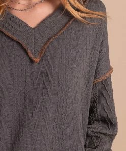 Budget ✔️ Bibi Loving You V-Neck Knit Sweater 🌟 -Outerwear Sales gray detail 673fd10d 755f 4cf6 a086 c0c6de5f957b 5000x