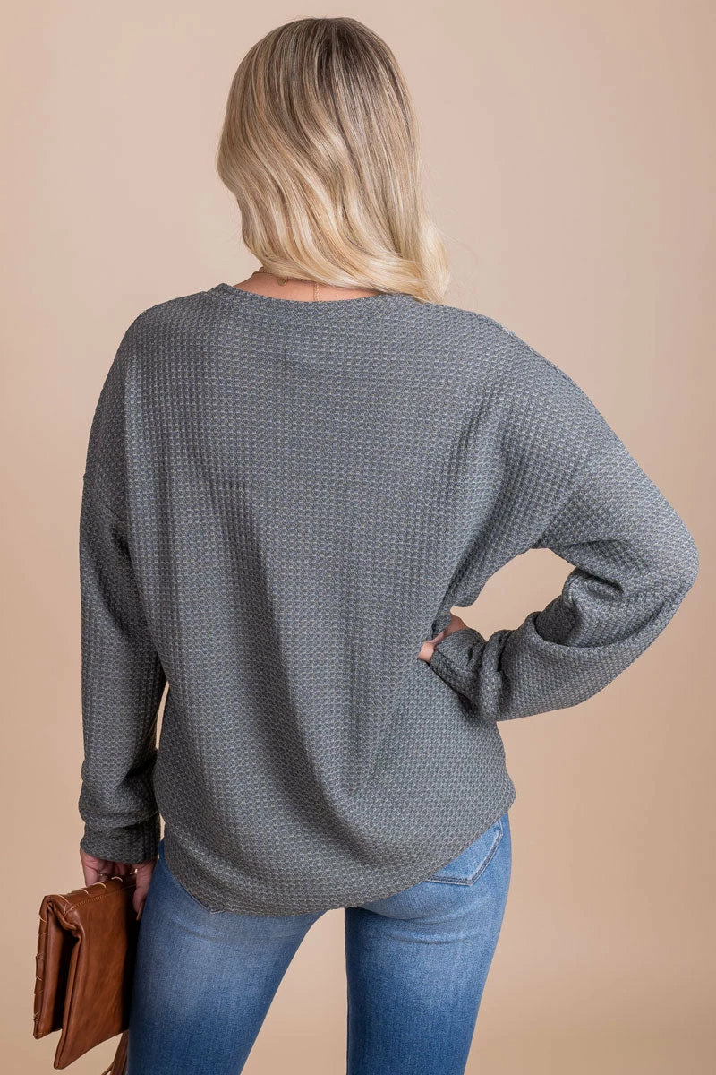 Deals π 7th Ray Road To Home Waffle Knit Sweater π― 5 Deals π 7th Ray Road To Home Waffle Knit Sweater π― - Image 3