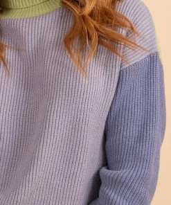 Budget 🛒 Wholesale Fashion Trends Painted Canvas Color Block Turtleneck Sweater 😍 -Outerwear Sales greendetail 26bdb854 a591 4f46 ae8d 4bf254de15eb 5000x