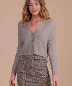 New 😍 Love Tree / Style Melody Timelessly Trendy Cropped Cardigan - Light Brown 😉