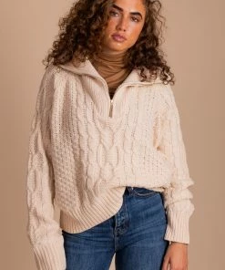 Discount 🛒 Sweaterland Warm Embrace Chunky Cable Knit Sweater - Off White 🛒 -Outerwear Sales main 86cbe456 1a3e 4cc1 a706 803855b8f3ae 5000x