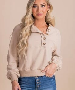 Cheapest 🛒 In Loom Warm And Toasty Hooded Sweater - Light Brown ⌛