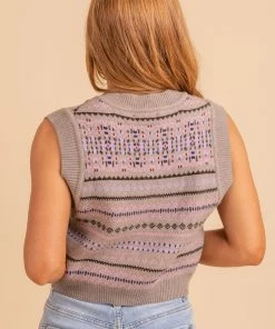 Best Pirce 😉 Love Tree Sweet Talk Patterned Sweater Vest 🌟 -Outerwear Sales oatmeal 4 381b4f69 2828 4a2c 9ee7 be4bf43d83a0 5000x