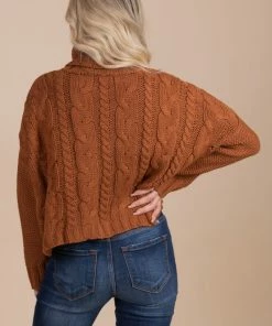 Best Sale 🧨 Love Tree / Style Melody Toasted Maple Cable Knit Turtleneck Sweater ❤️ 15 Best Sale 🧨 Love Tree / Style Melody Toasted Maple Cable Knit Turtleneck Sweater ❤️ -Outerwear Sales red back 91108d70 7d2b 40e5 aeac d1db3b9c0af5 5000x