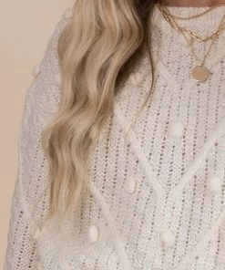 Best deal 🥰 Very J Winter Splendor Textured Knit Sweater 🎉 -Outerwear Sales white detail baa80303 ebb0 447f bc72 23c69fa9df7e 5000x