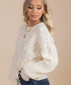 Best deal 🥰 Very J Winter Splendor Textured Knit Sweater 🎉 -Outerwear Sales white side 69bd23ad f703 4e79 923c 85b18db59f42 5000x